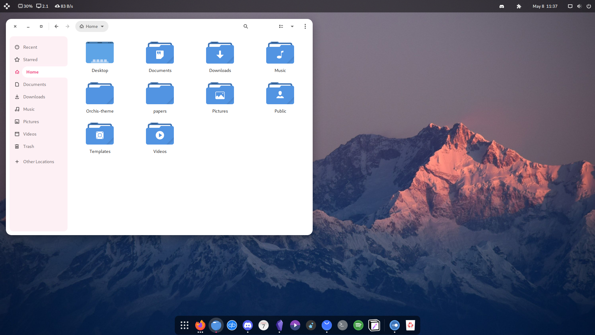 Fedora Workstation Screenshot 2